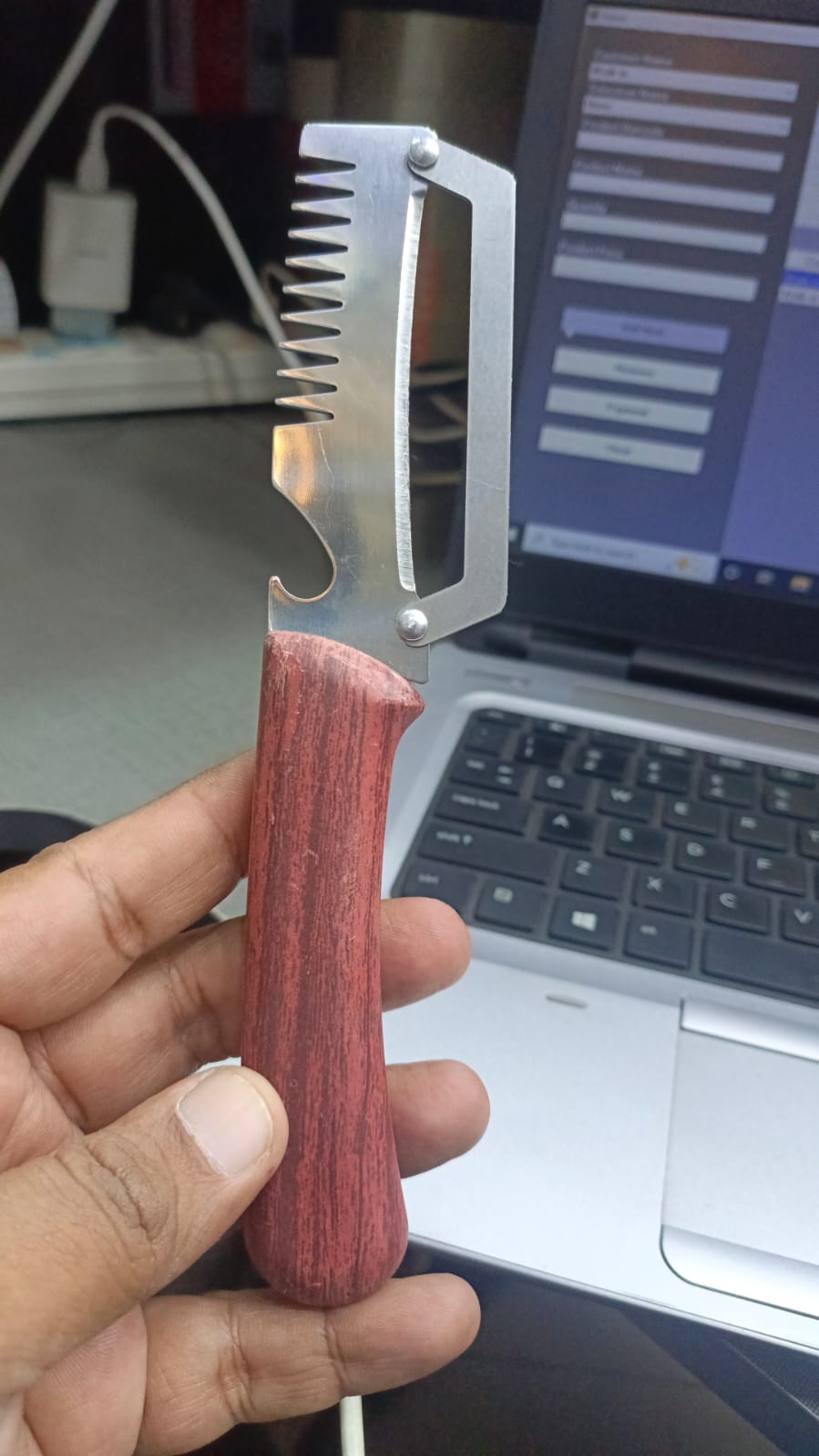 Stainless steel vegetable peeler