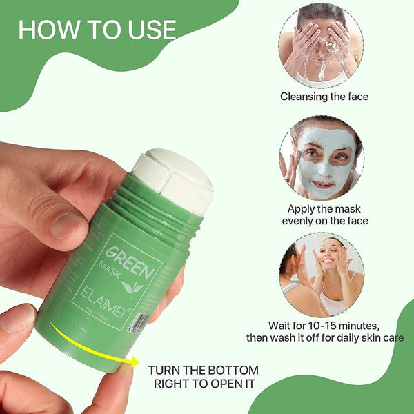 THE MAGIC GREEN STICK MASK ,green tea oil control cleansing mask