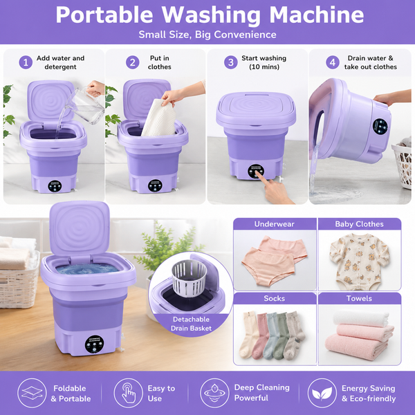 Portable Travel Washing Machine