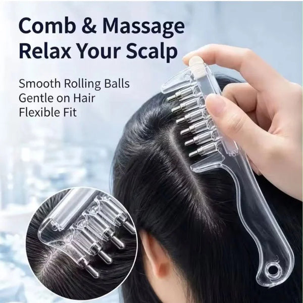 Transparent Hair Oil Applicator Comb |