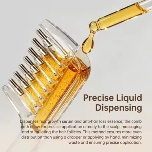 Transparent Hair Oil Applicator Comb |